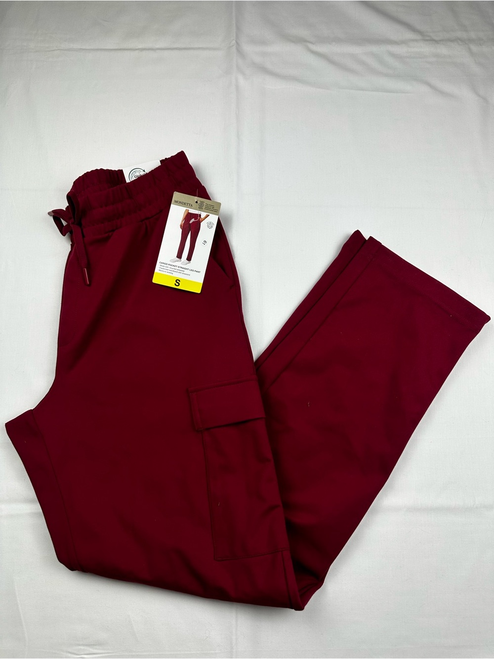 Mondetta Cargo Jogger‎ Pants in Maroon - Lightweight Everyday Wear